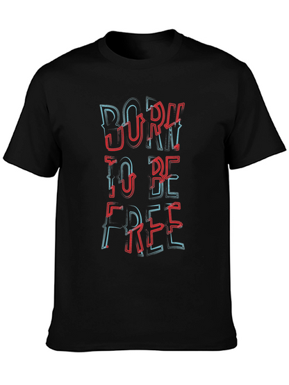 Born to be Free Black Graphic Tee