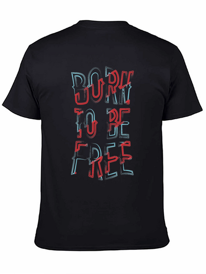 Born to be Free Black Graphic Tee
