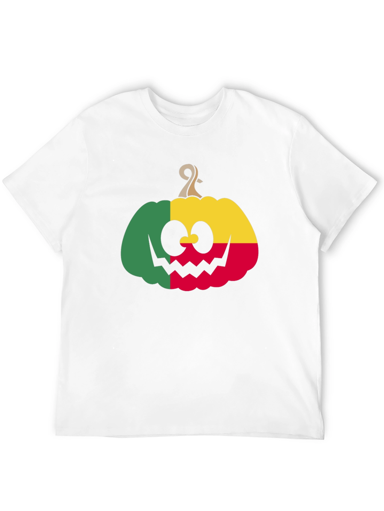 Benin Flag Pumpkin Halloween T-Shirt