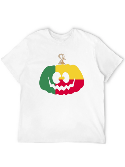 Benin Flag Pumpkin Halloween T-Shirt