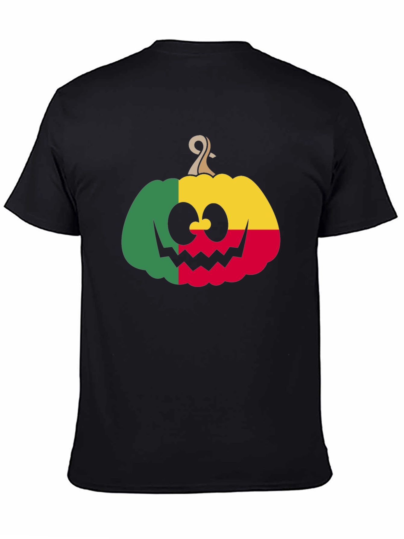 Benin Flag Pumpkin Halloween T-Shirt