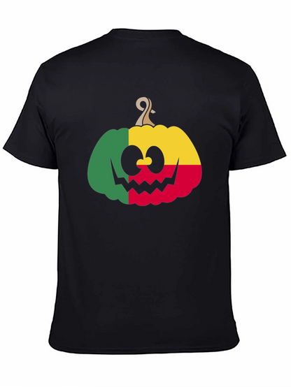 Benin Flag Pumpkin Halloween T-Shirt