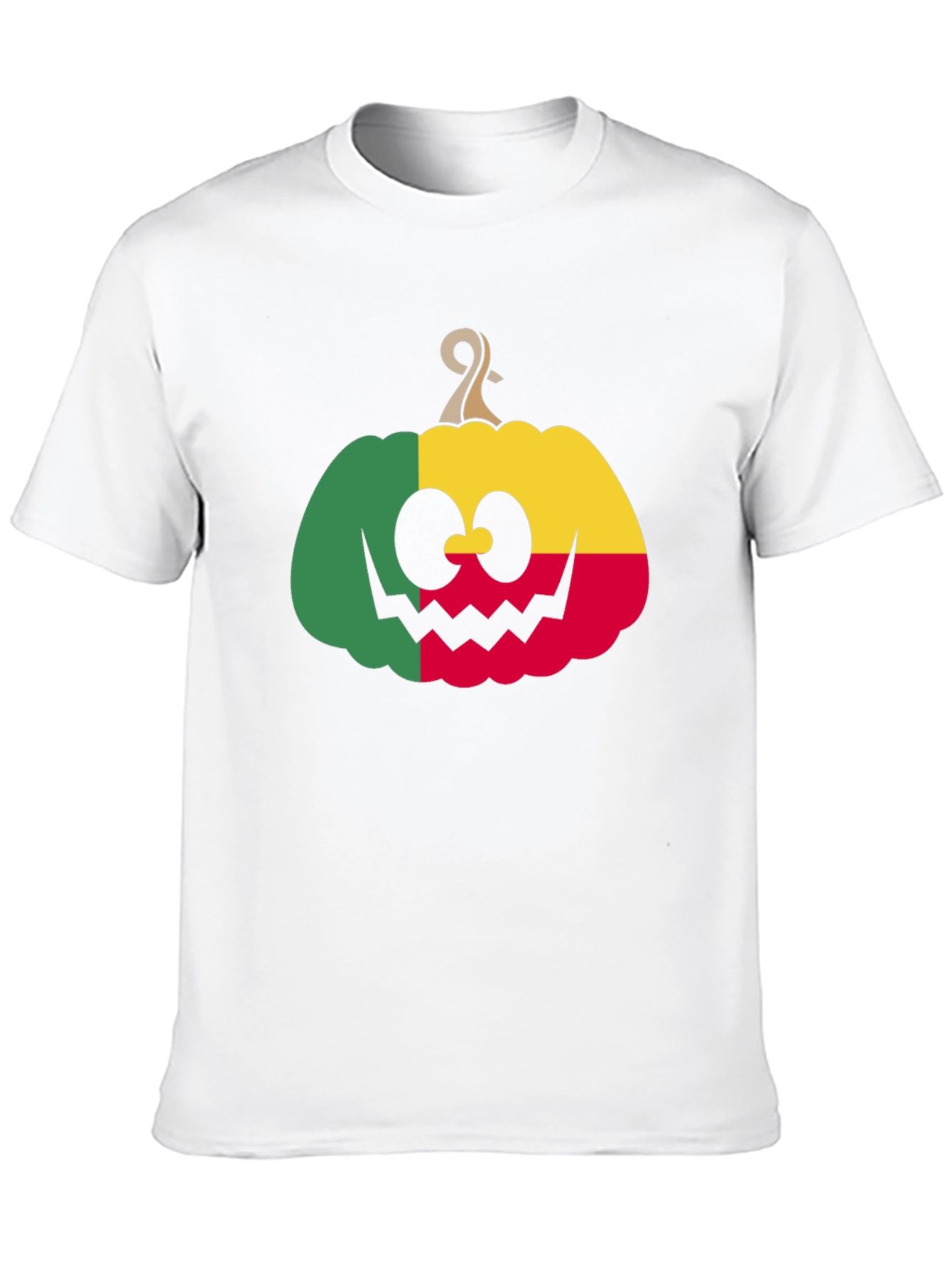 Benin Flag Pumpkin Halloween T-Shirt