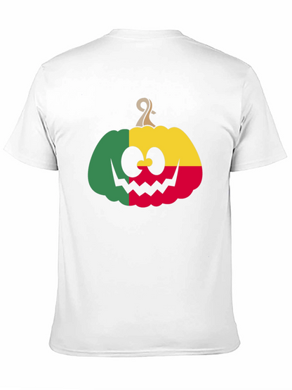 Benin Flag Pumpkin Halloween T-Shirt