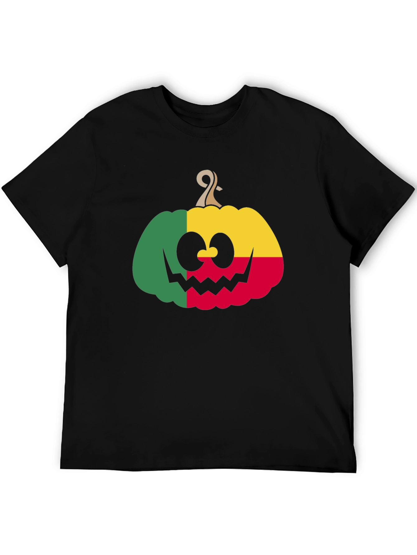 Benin Flag Pumpkin Halloween T-Shirt