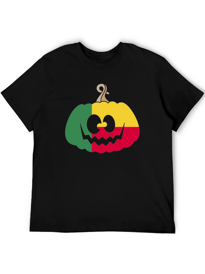 Benin Flag Pumpkin Halloween T-Shirt