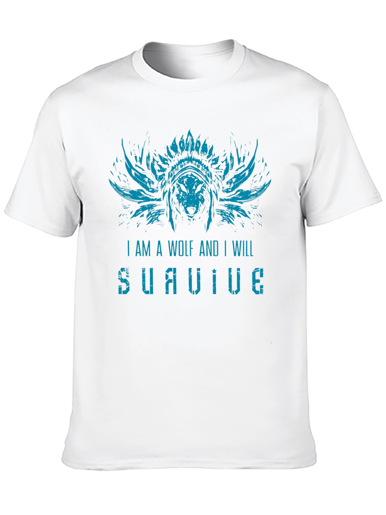 Wolf Survive Graphic T-Shirt