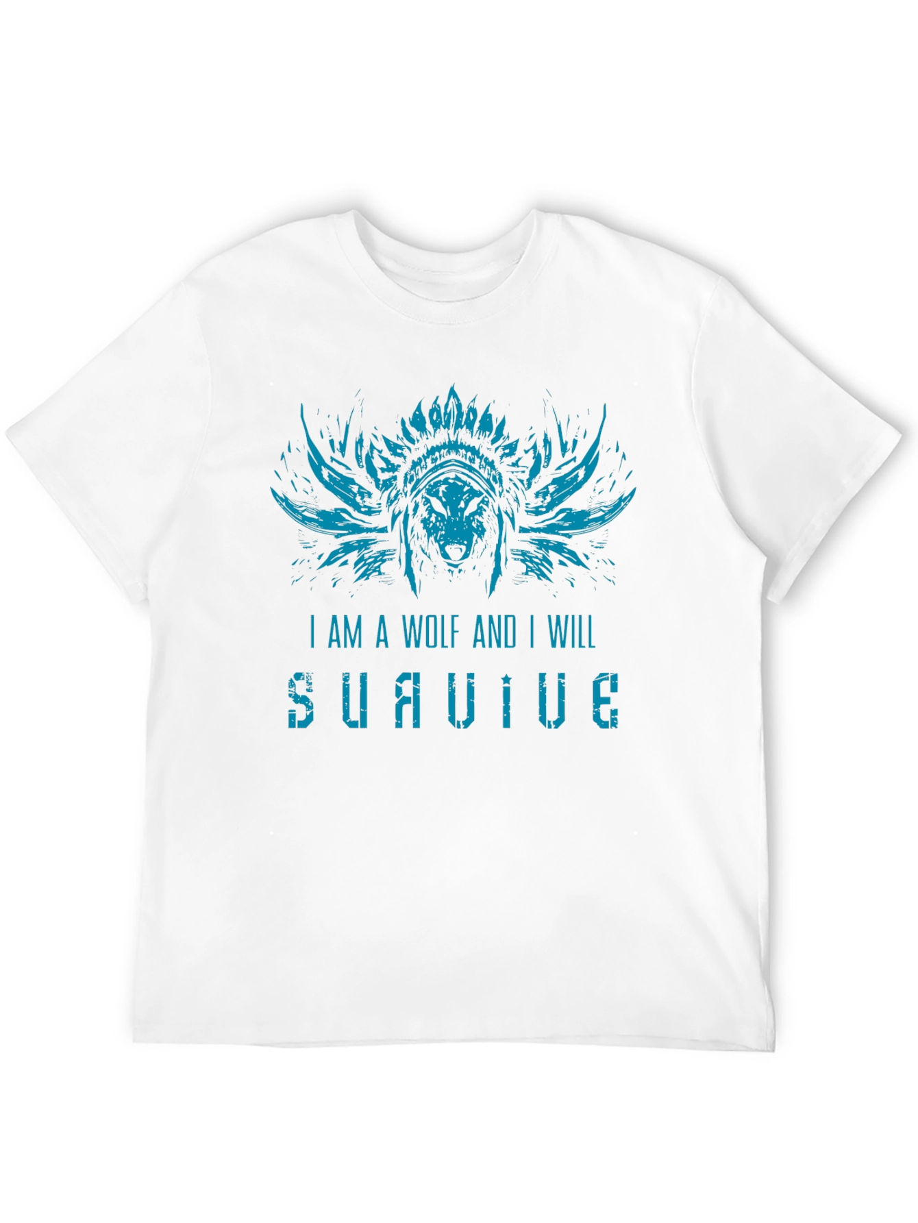 Wolf Survive Graphic T-Shirt