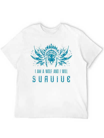 Wolf Survive Graphic T-Shirt