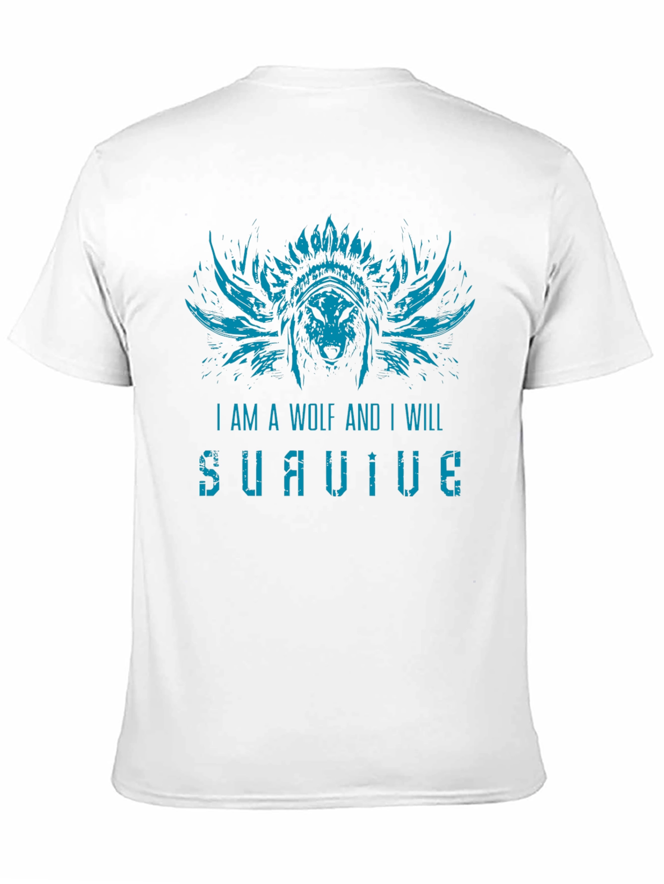 Wolf Survive Graphic T-Shirt