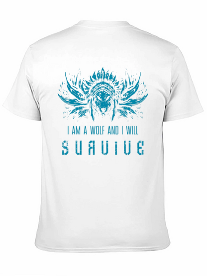 Wolf Survive Graphic T-Shirt