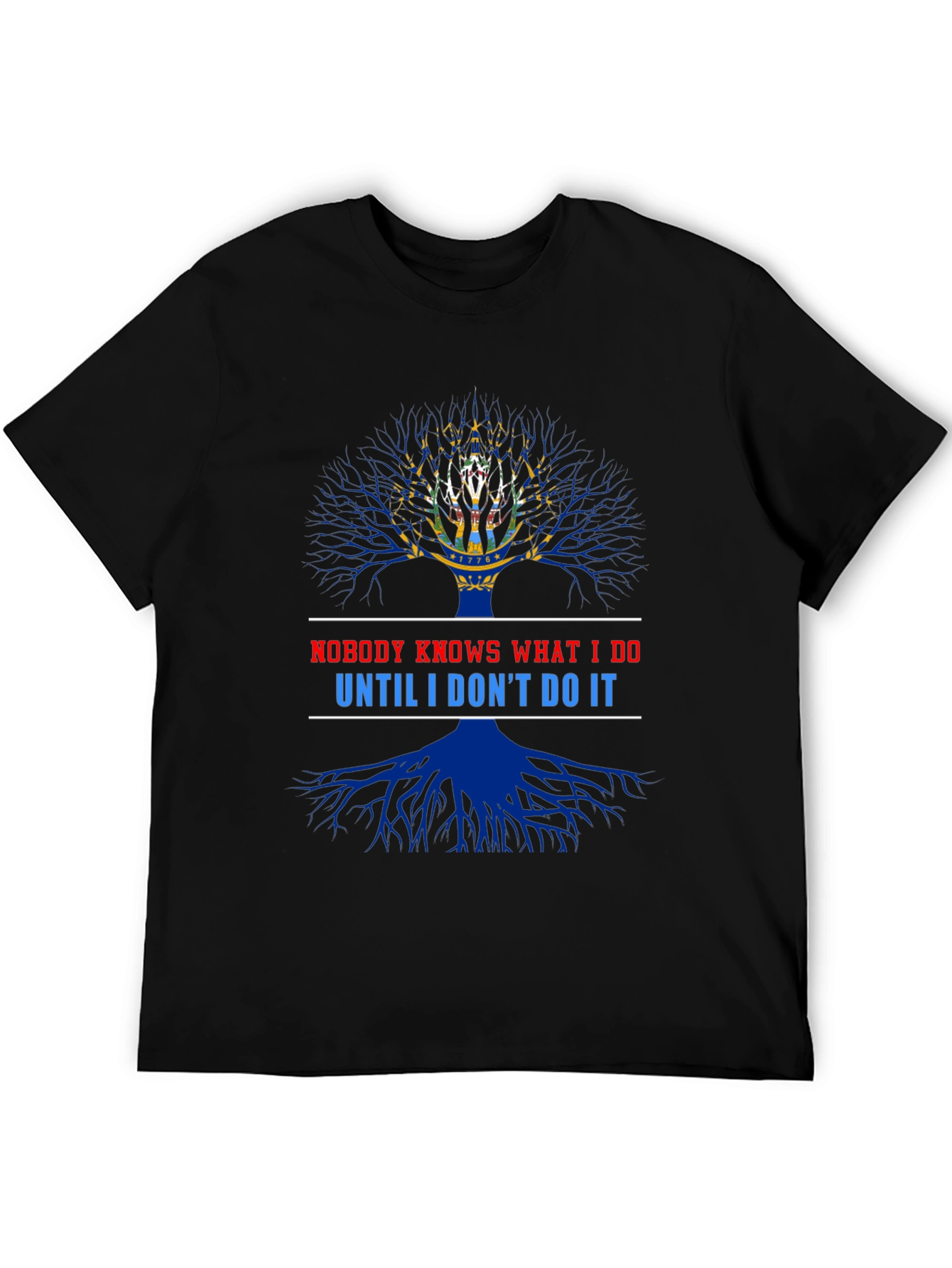 Novelty Graphic Tree T-Shirt - Nobody Knows Tee