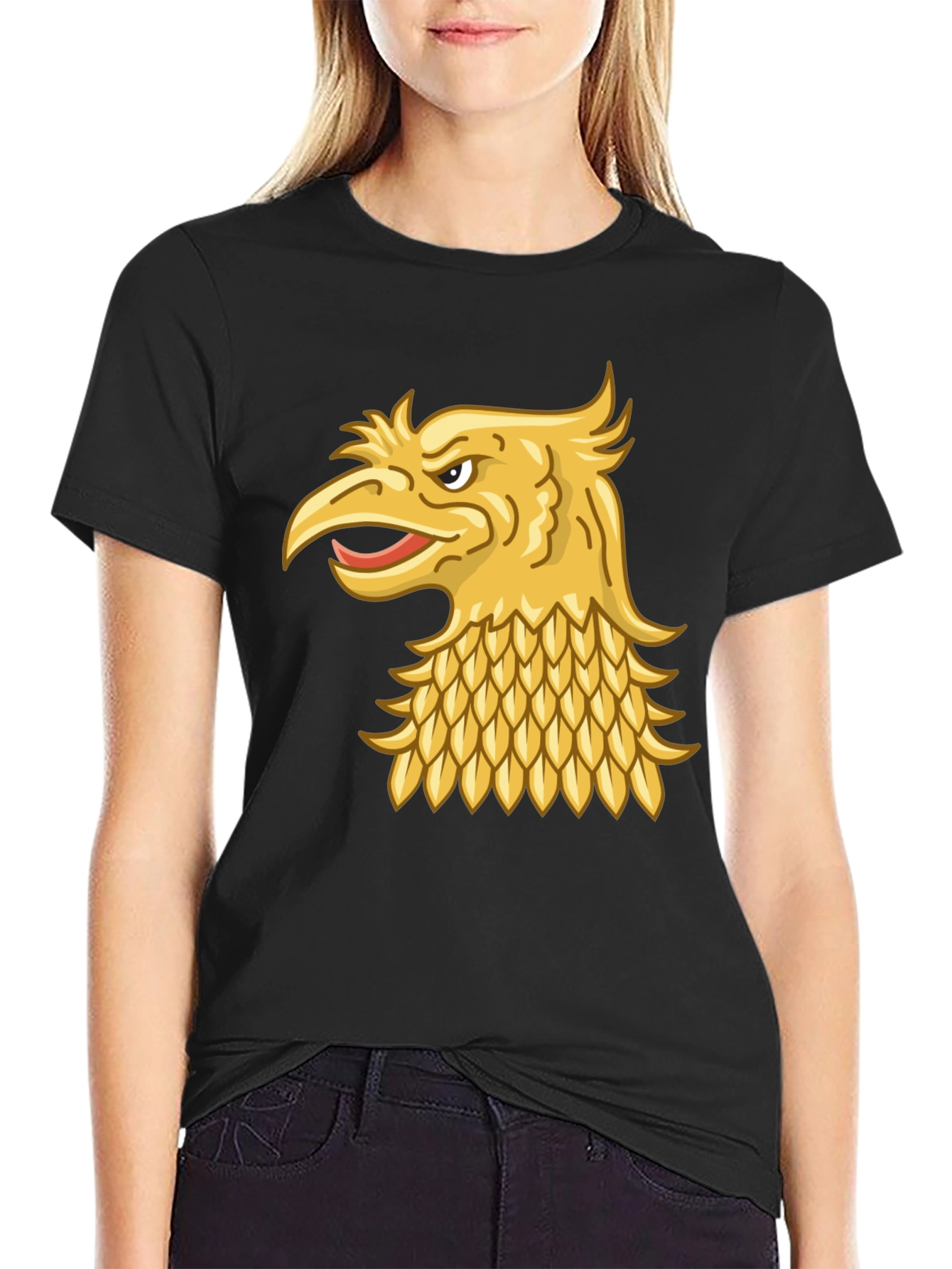 Golden Griffin Head T-Shirt