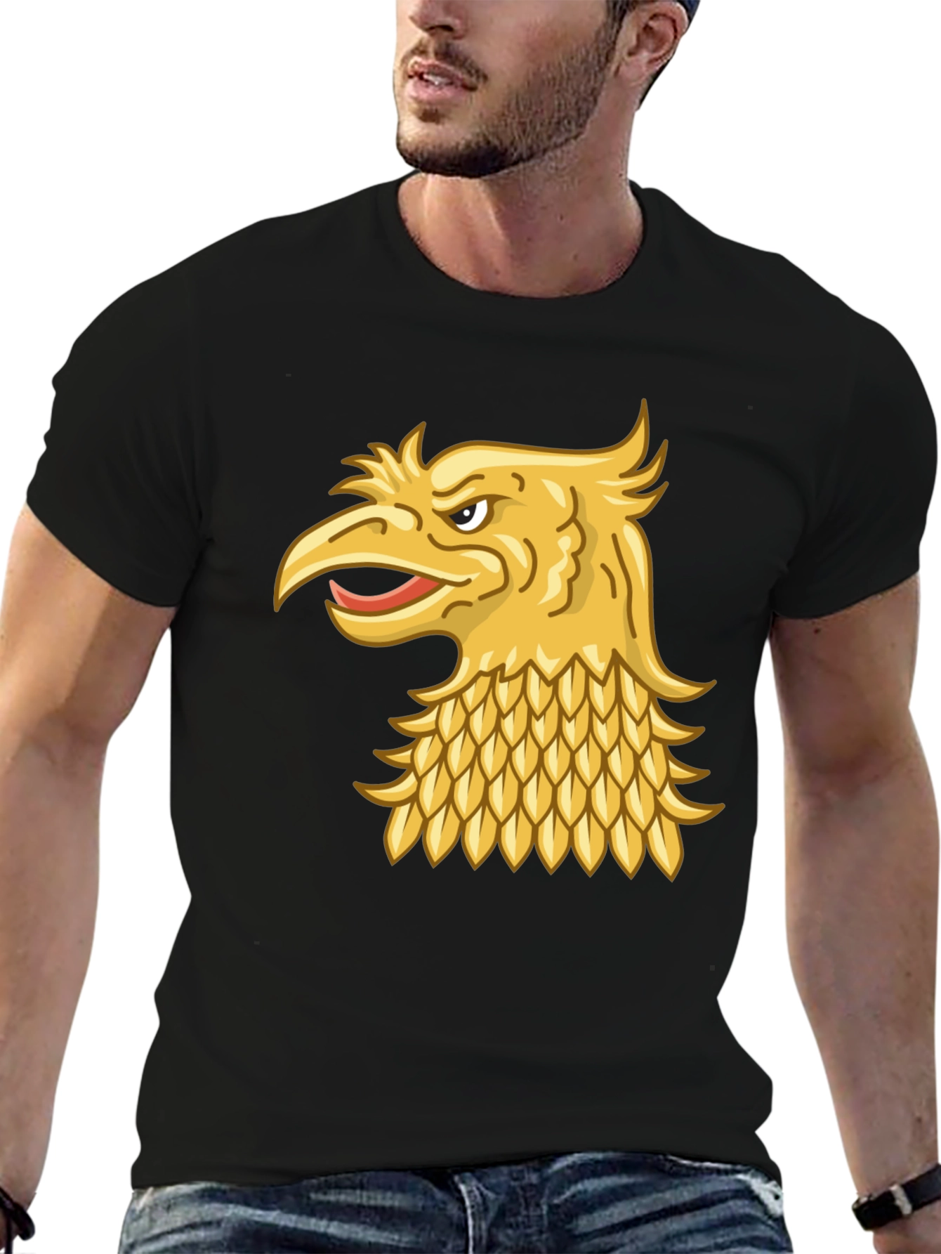 Golden Griffin Head T-Shirt