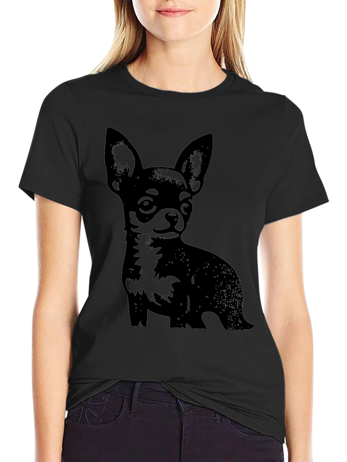 Black Chihuahua Graphic Tee
