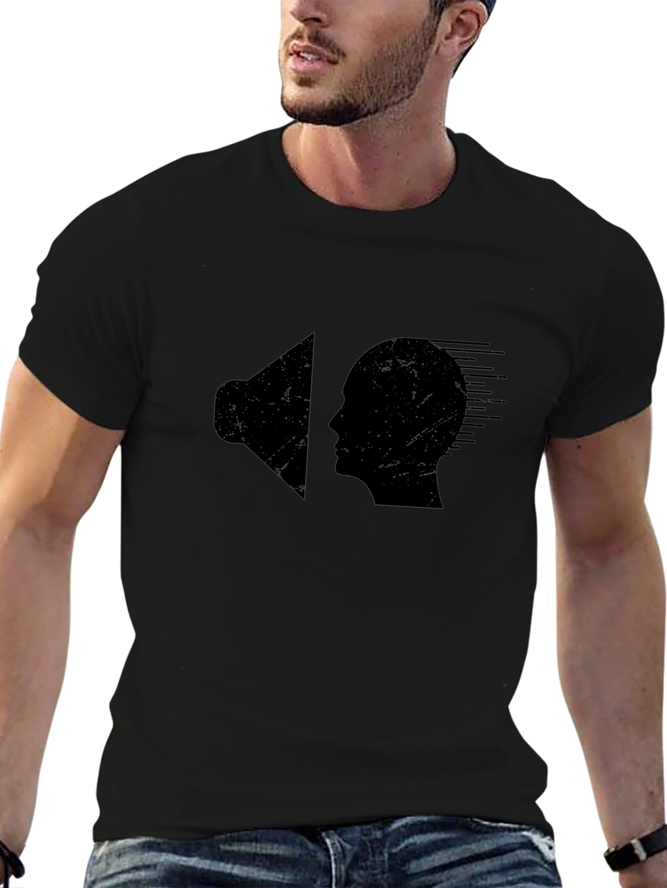 Black T-Shirt with Sound Mind Design