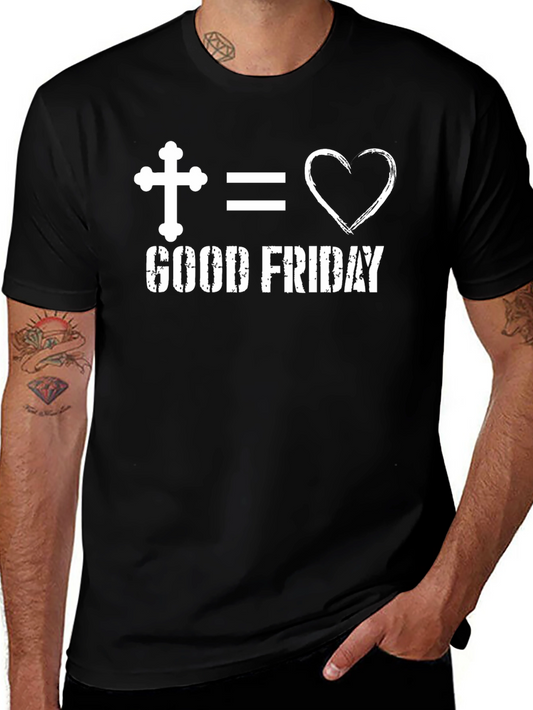 Good Friday Christian T-Shirt - Cross Equals Love