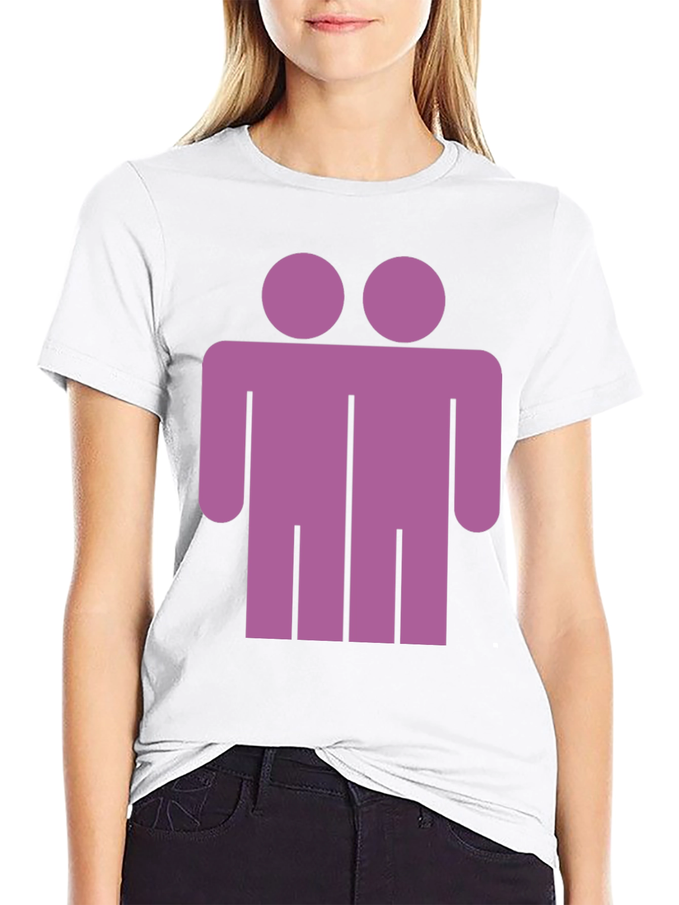 Two Headed Man Graphic Tee - Unique Novelty T-Shirt