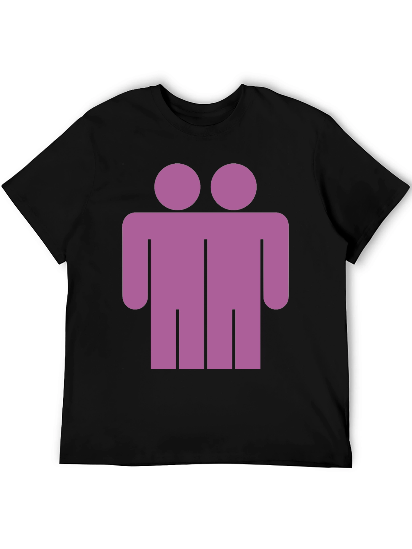 Two Headed Man Graphic Tee - Unique Novelty T-Shirt