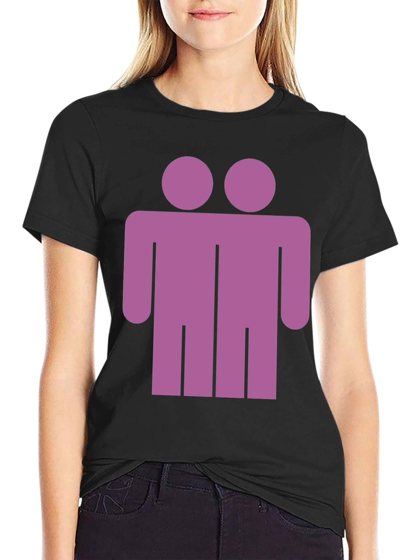 Two Headed Man Graphic Tee - Unique Novelty T-Shirt