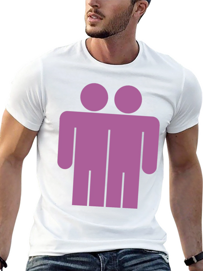 Two Headed Man Graphic Tee - Unique Novelty T-Shirt