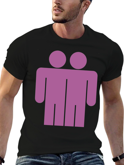 Two Headed Man Graphic Tee - Unique Novelty T-Shirt