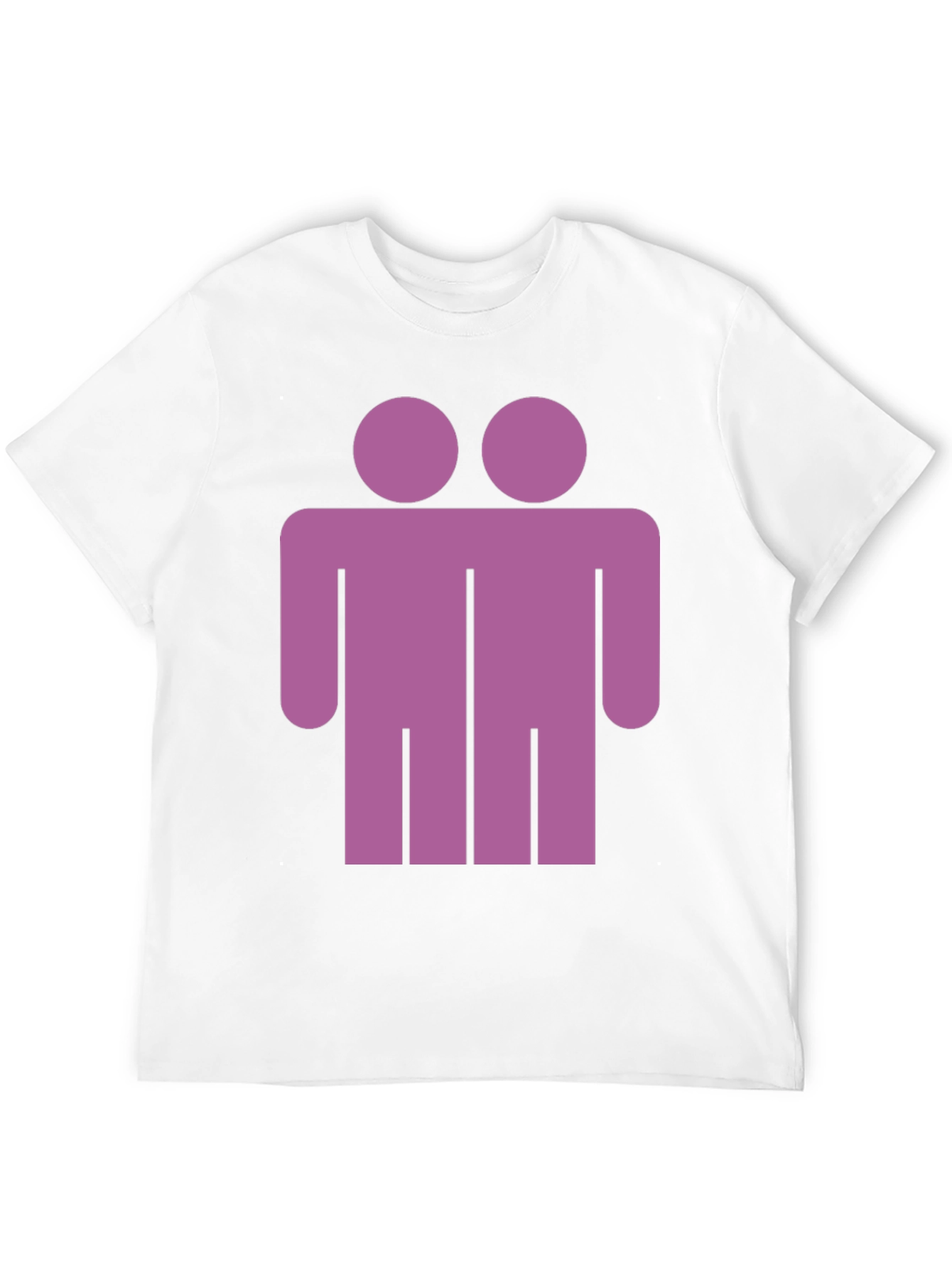 Two Headed Man Graphic Tee - Unique Novelty T-Shirt