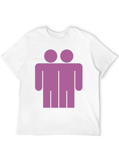 Two Headed Man Graphic Tee - Unique Novelty T-Shirt