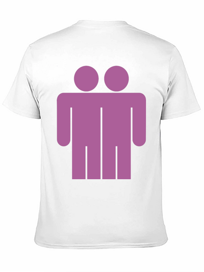 Two Headed Man Graphic Tee - Unique Novelty T-Shirt