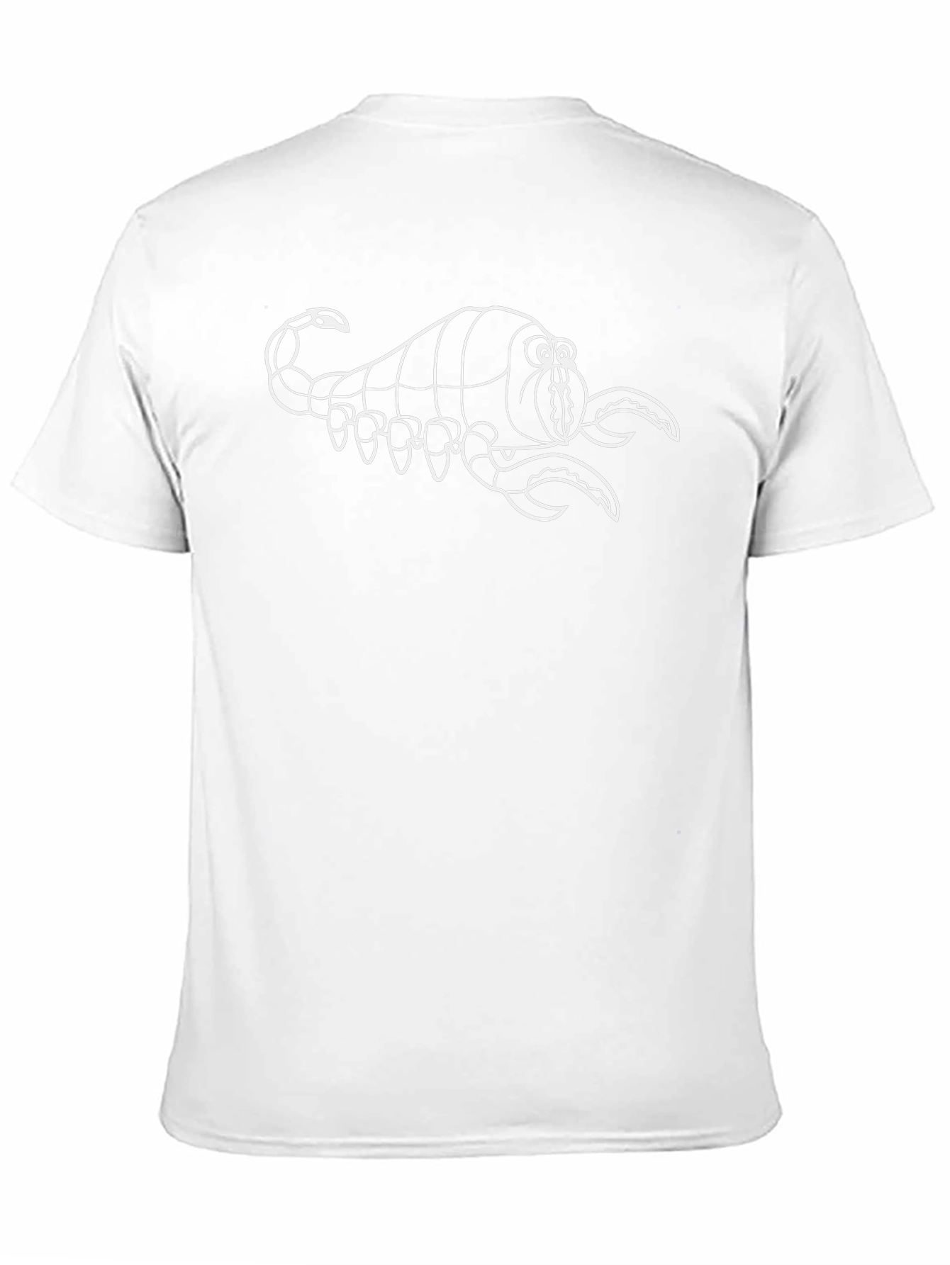 Cartoon Scorpion Graphic Tee - Black