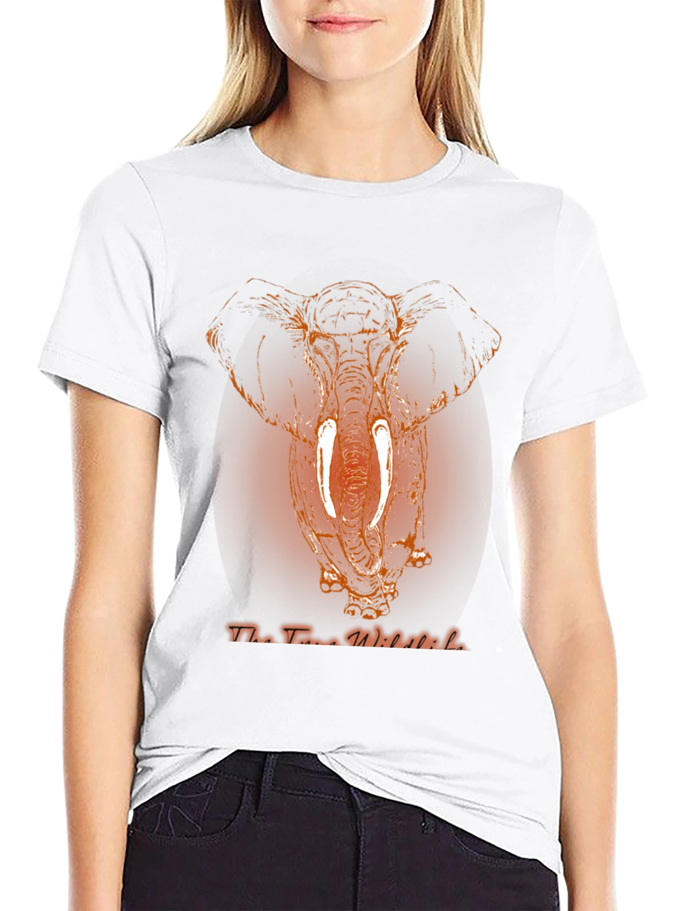 Elephant Graphic Print Mens T-Shirt