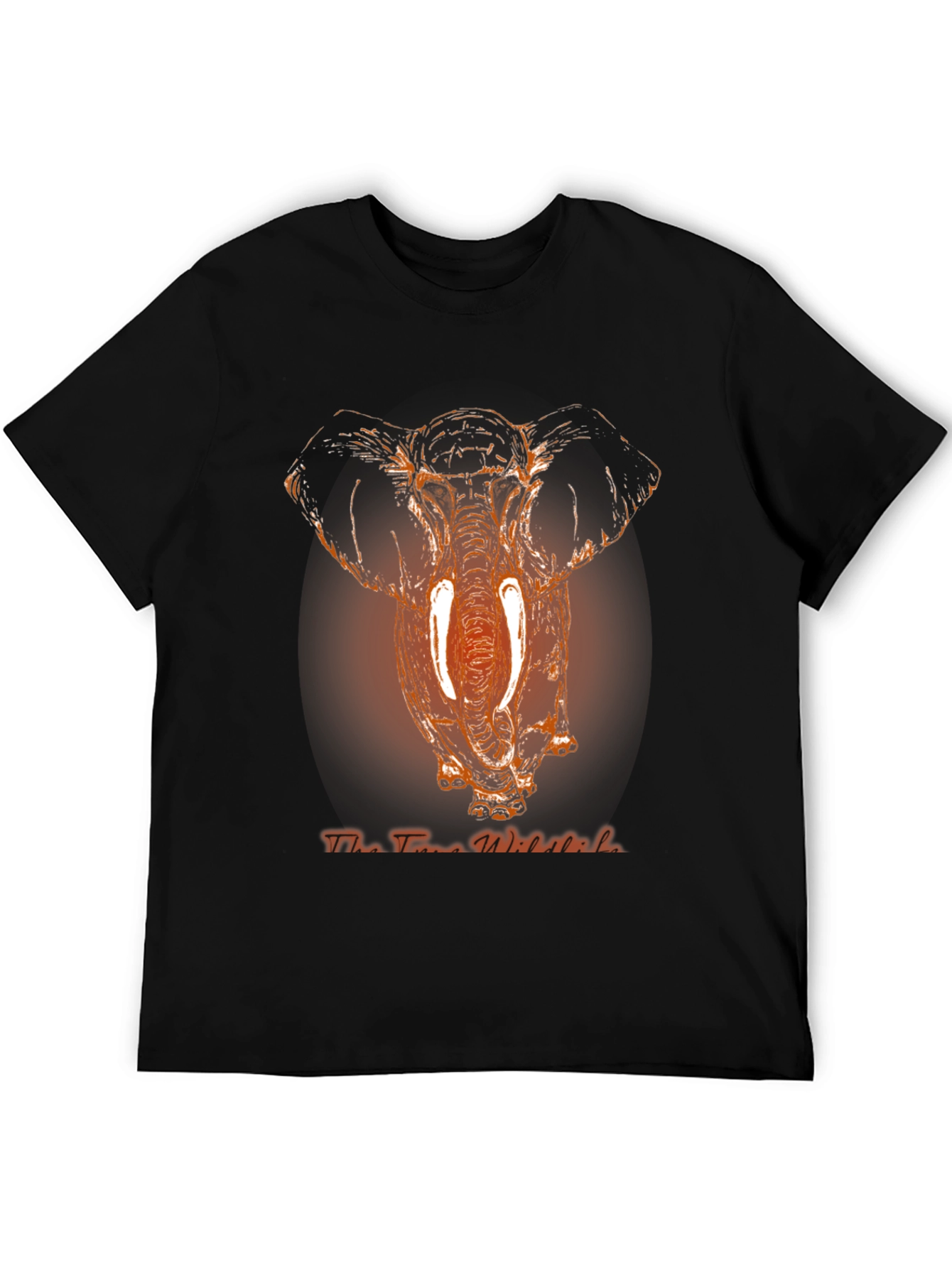 Elephant Graphic Print Mens T-Shirt
