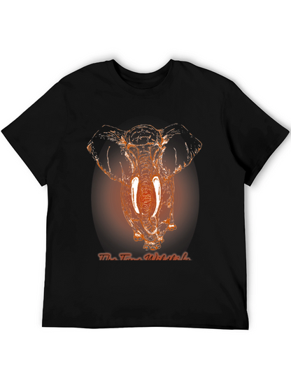 Elephant Graphic Print Mens T-Shirt