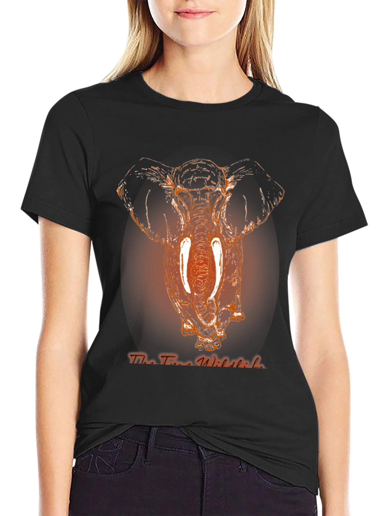 Elephant Graphic Print Mens T-Shirt