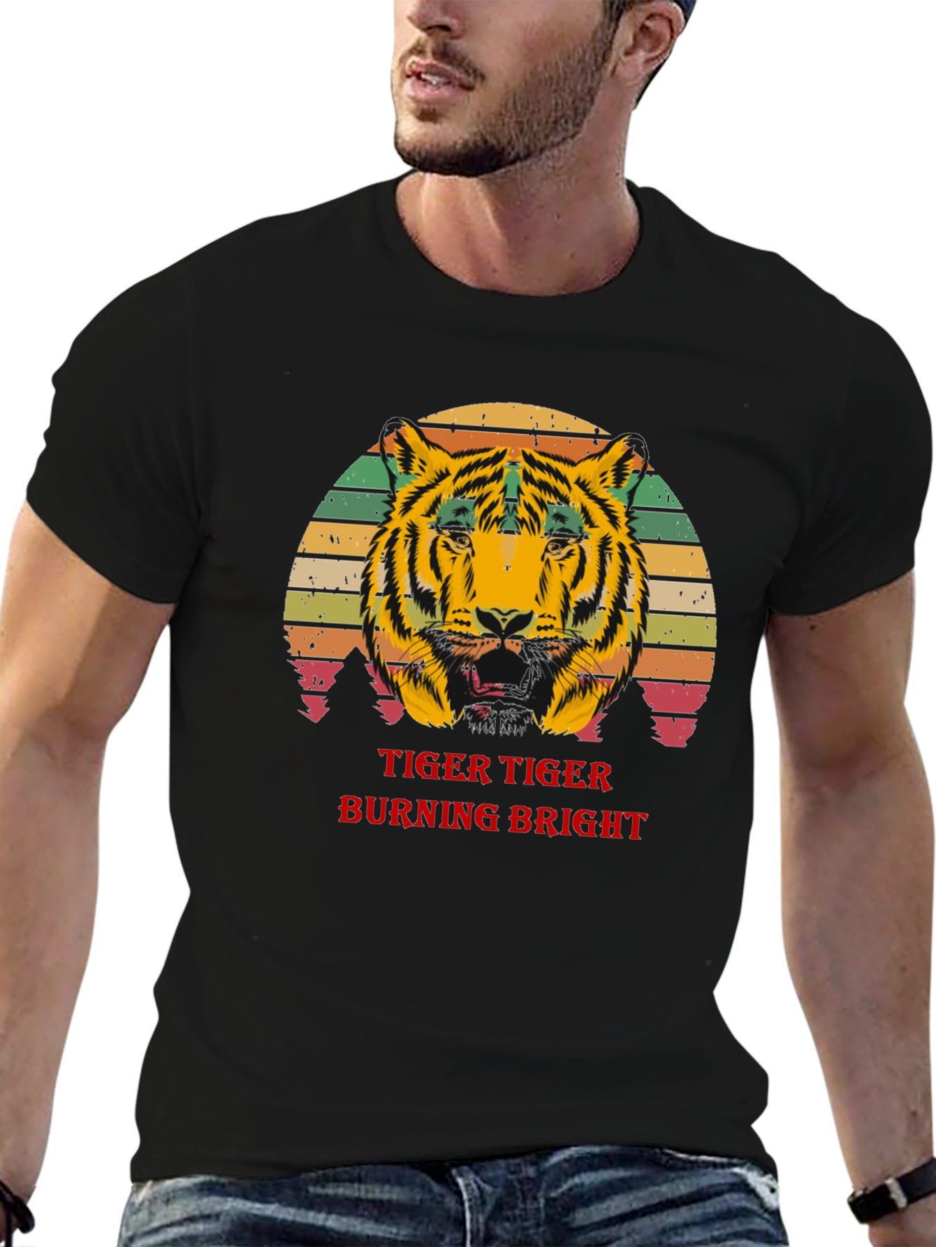 Tiger Burning Bright Graphic T-Shirt