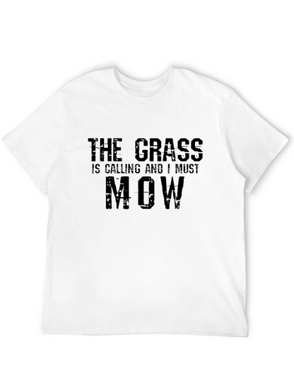 The Grass is Calling T-Shirt - Black Cotton Blend