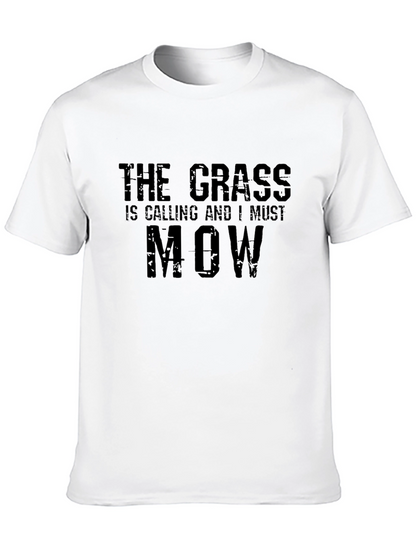 The Grass is Calling T-Shirt - Black Cotton Blend