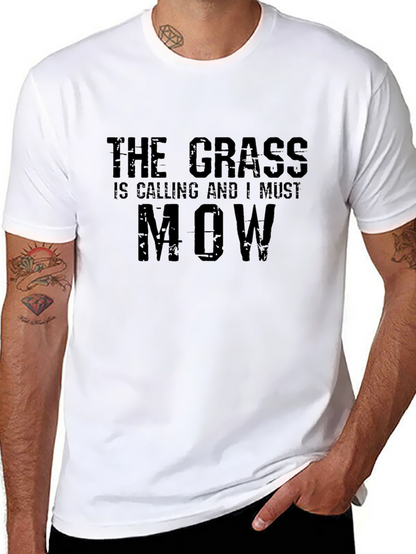 The Grass is Calling T-Shirt - Black Cotton Blend