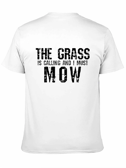 The Grass is Calling T-Shirt - Black Cotton Blend