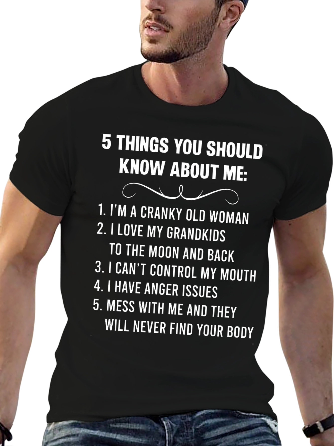 Cranky Old Woman T-Shirt - Humorous Graphic Tee