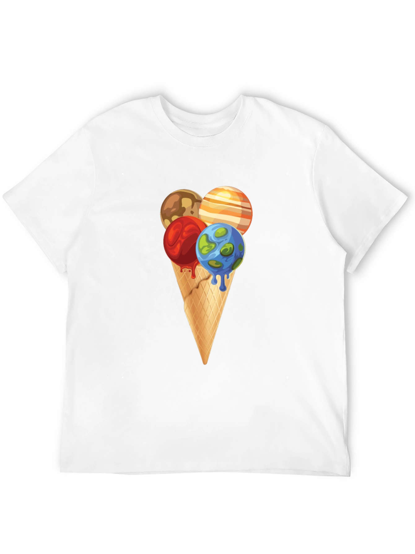 Planetary Ice Cream Cone Graphic Tee