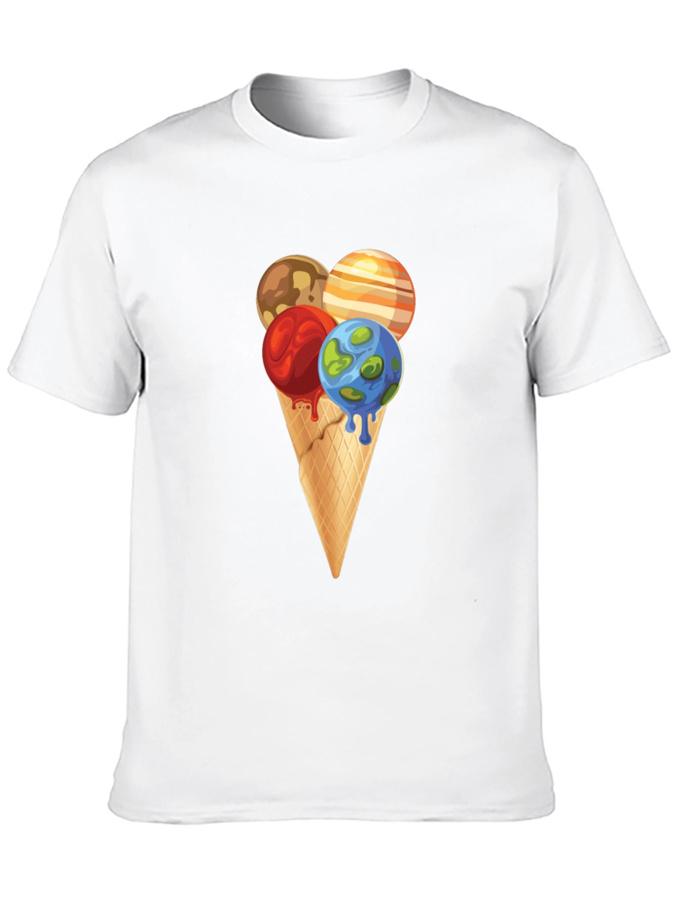 Planetary Ice Cream Cone Graphic Tee