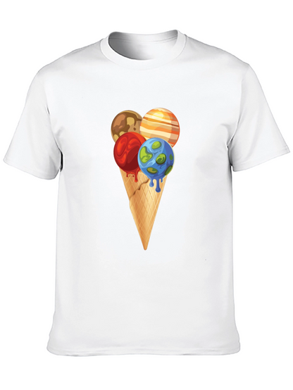 Planetary Ice Cream Cone Graphic Tee