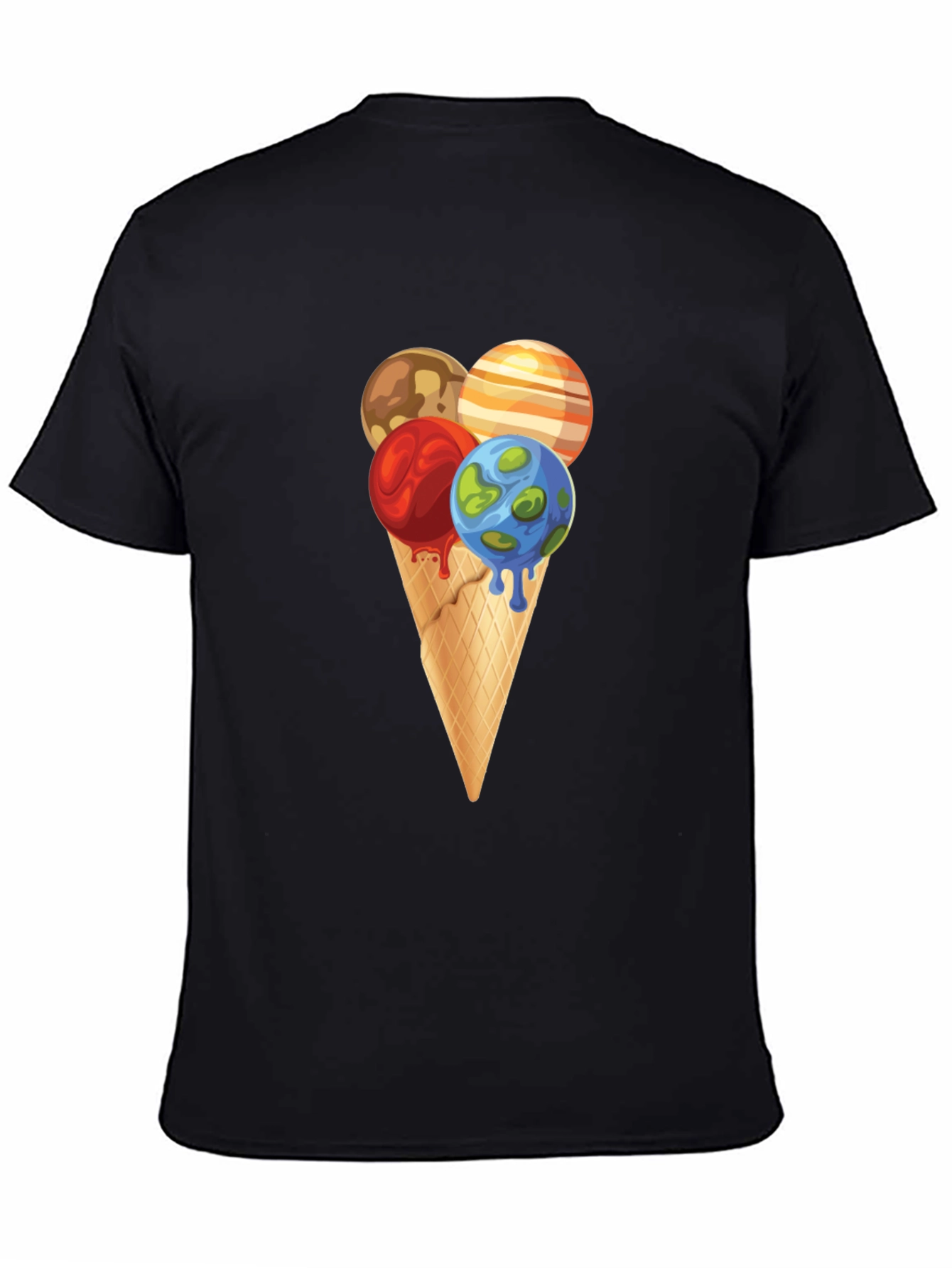 Planetary Ice Cream Cone Graphic Tee