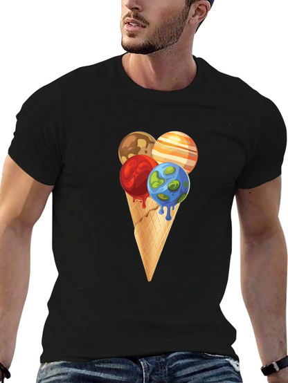 Planetary Ice Cream Cone Graphic Tee