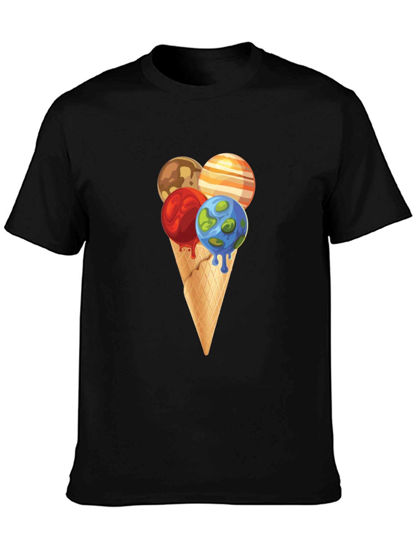 Planetary Ice Cream Cone Graphic Tee
