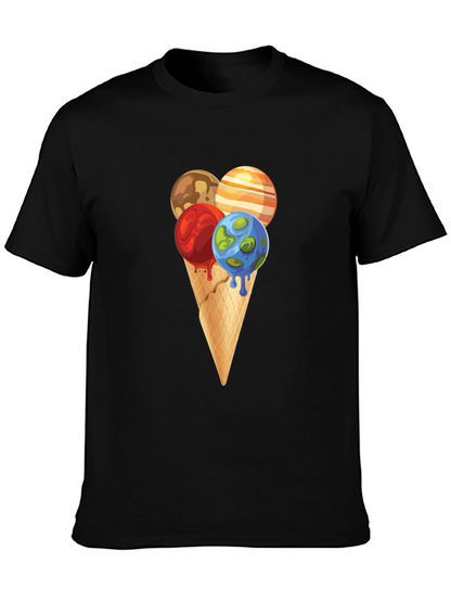 Planetary Ice Cream Cone Graphic Tee