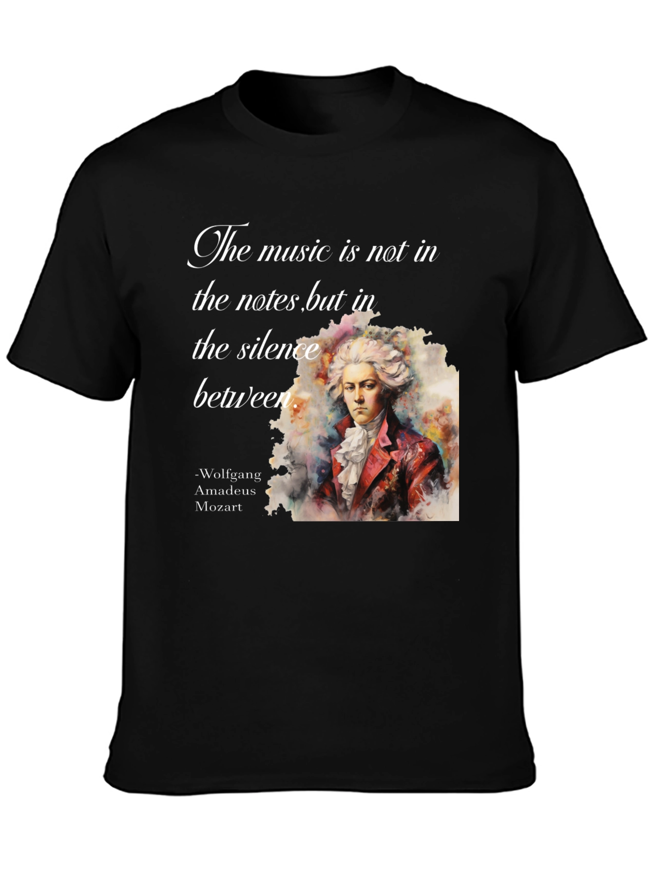 Mozart T-Shirt: Music in Silence Tee