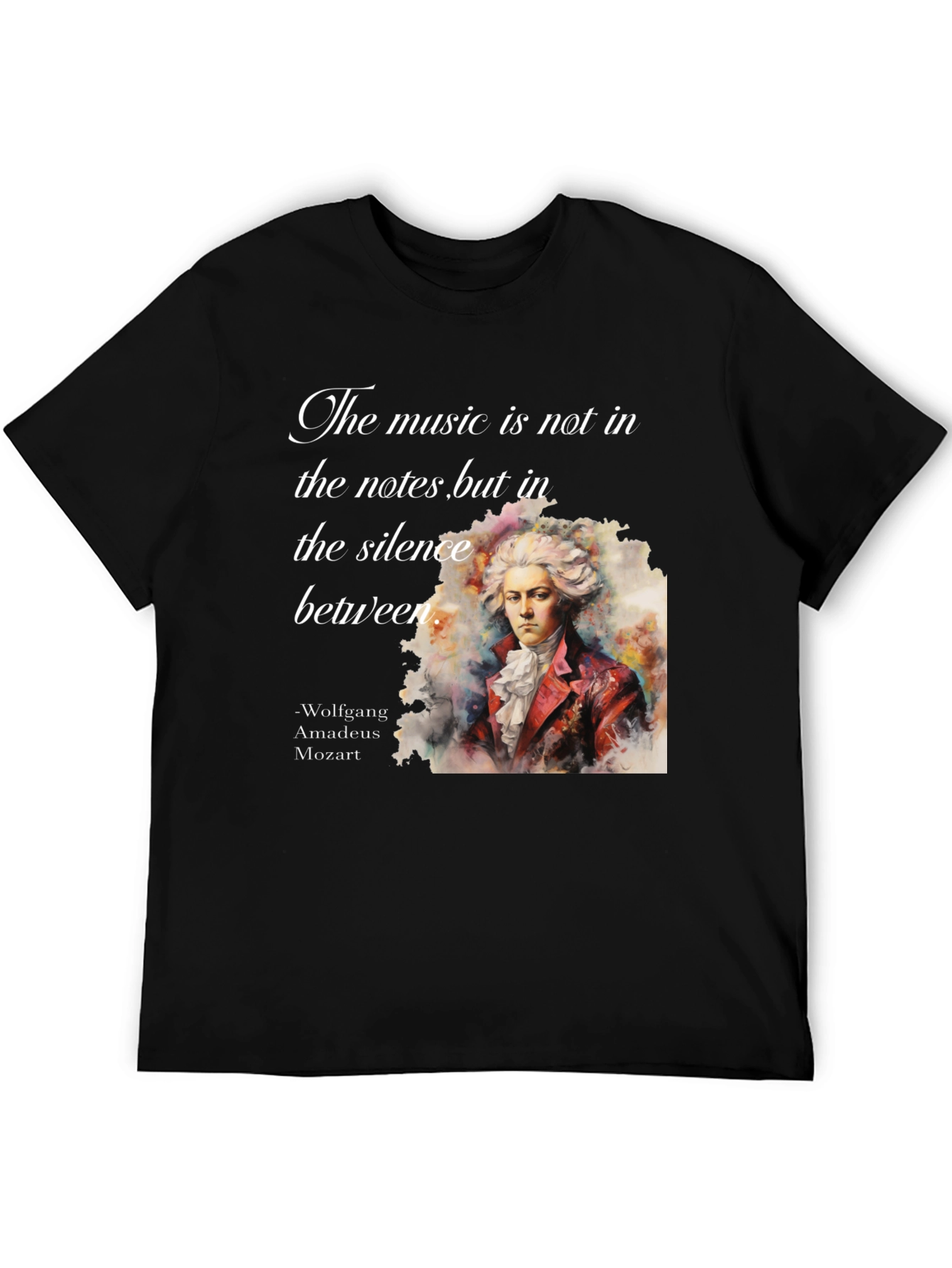 Mozart T-Shirt: Music in Silence Tee