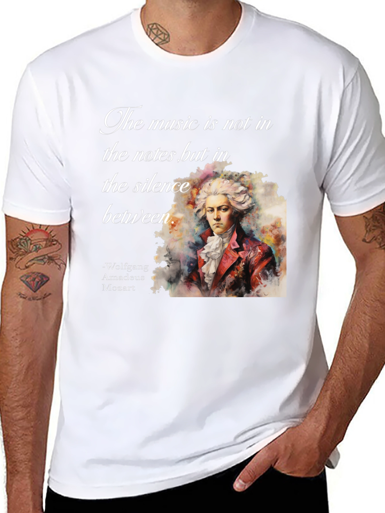 Mozart T-Shirt: Music in Silence Tee